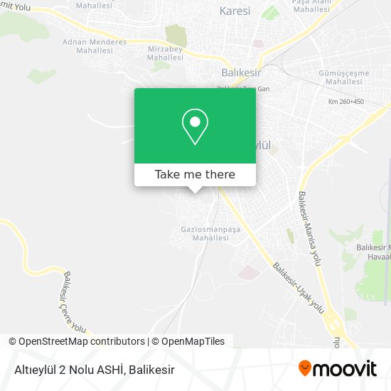 Altıeylül 2 Nolu ASHİ map