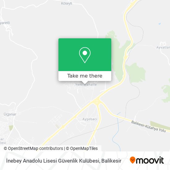 İnebey Anadolu Lisesi Güvenlik Kulübesi map