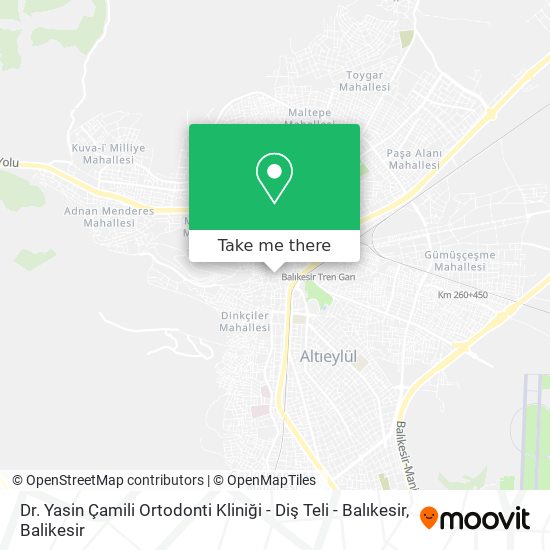 Dr. Yasin Çamili Ortodonti Kliniği - Diş Teli - Balıkesir map