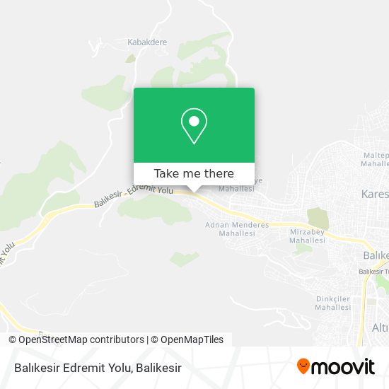 Balıkesir Edremit Yolu map