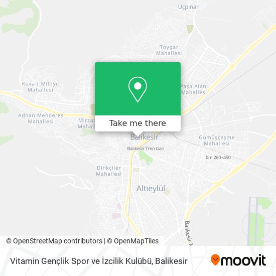 Vitamin Gençlik Spor ve İzcilik Kulübü map