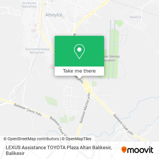 LEXUS Assistance TOYOTA Plaza Altan Balıkesir map