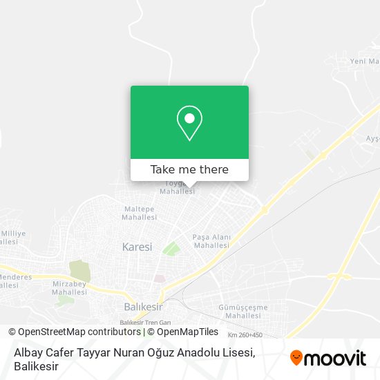 Albay Cafer Tayyar Nuran Oğuz Anadolu Lisesi map