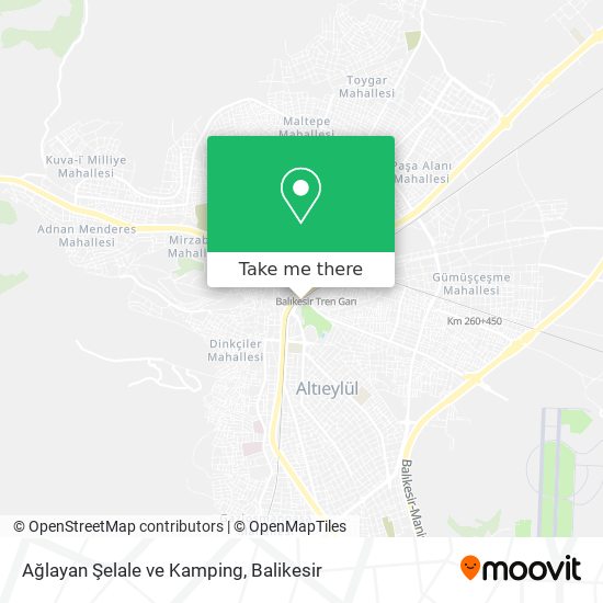 Ağlayan Şelale ve Kamping map