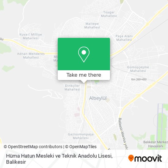 Hüma Hatun Mesleki ve Teknik Anadolu Lisesi map