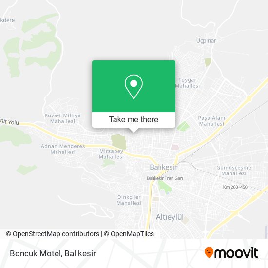 Boncuk Motel map