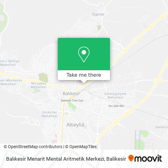 Balıkesir Menarit Mental Aritmetik Merkezi map