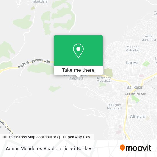 Adnan Menderes Anadolu Lisesi map