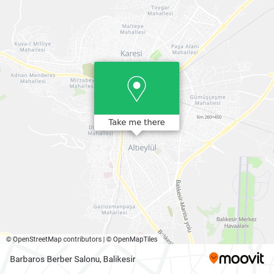 Barbaros Berber Salonu map