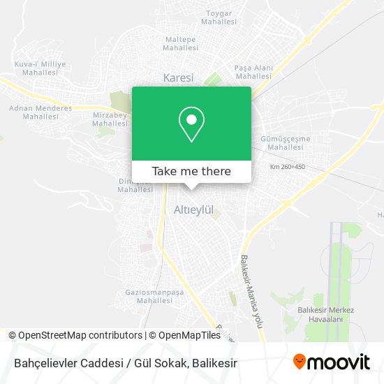 Bahçelievler Caddesi / Gül Sokak map