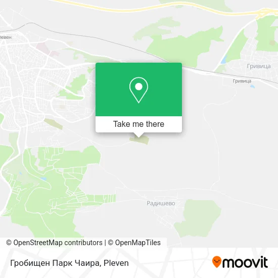 Карта Гробищен Парк Чаира