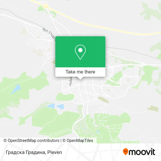 Карта Градска Градина
