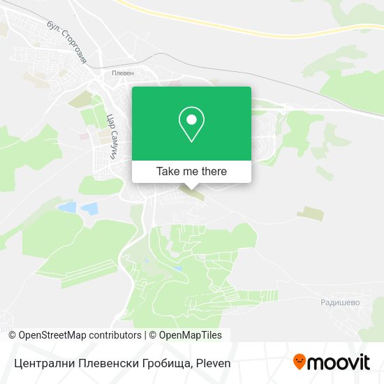 Карта Централни Плевенски Гробища