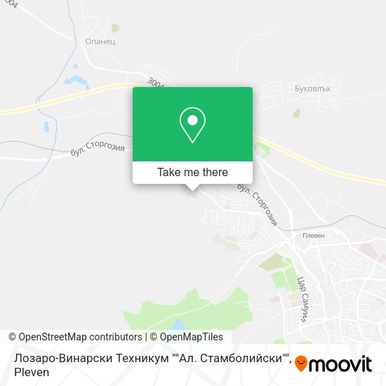 Карта Лозаро-Винарски Техникум ""Ал. Стамболийски""