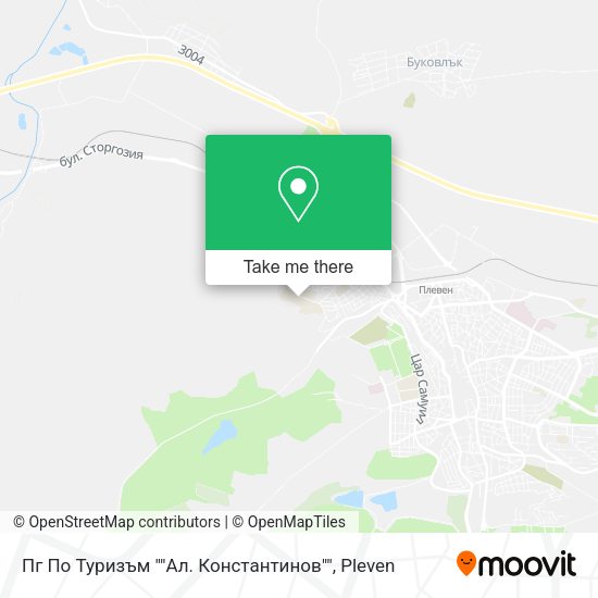 Карта Пг По Туризъм ""Ал. Константинов""