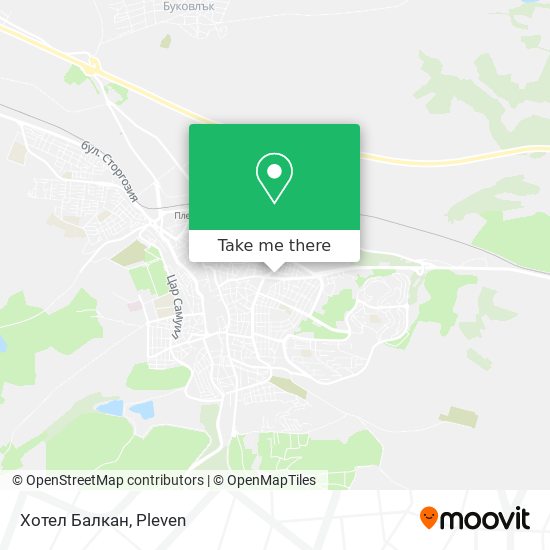 Хотел Балкан map