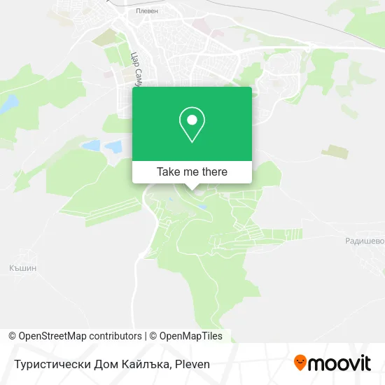 Карта Туристически Дом Кайлъка