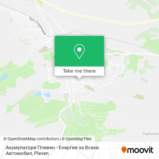 Карта Акумулатори Плевен - Енергия за Всеки Автомобил