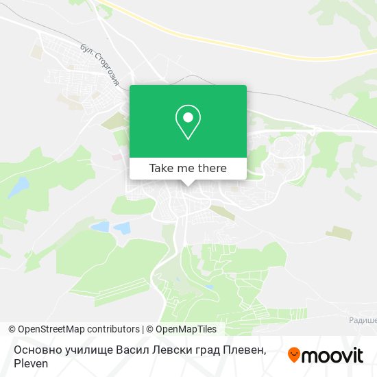 Основно училище Васил Левски град Плевен map