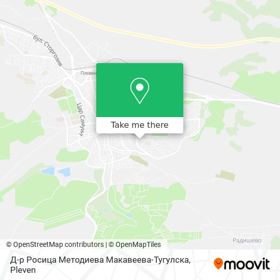 Карта Д-р Росица Методиева Макавеева-Тугулска