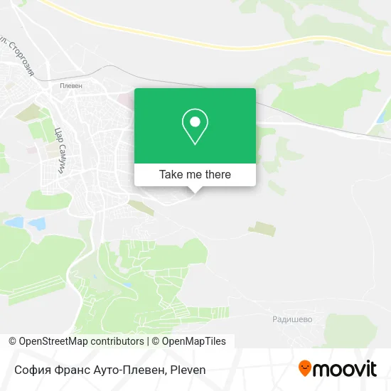 Карта София Франс Ауто-Плевен