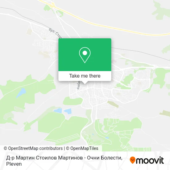 Карта Д-р Мартин Стоилов Мартинов - Очни Болести