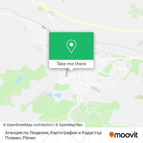 Агенция по Геодезия, Картография и Кадастър Плевен map