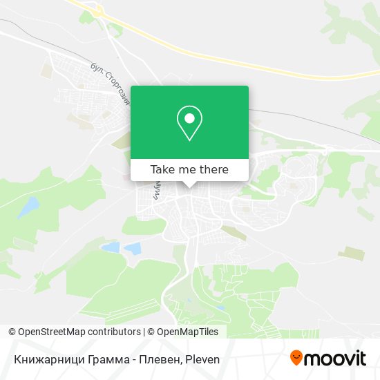 Книжарници Грамма - Плевен map