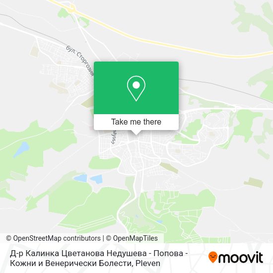 Карта Д-р Калинка Цветанова Недушева - Попова - Кожни и Венерически Болести