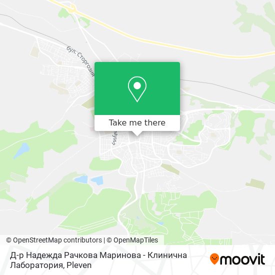 Карта Д-р Надежда Рачкова Маринова - Клинична Лаборатория