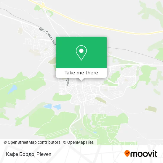 Карта Кафе Бордо