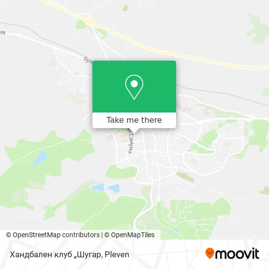 Карта Хандбален клуб „Шугар