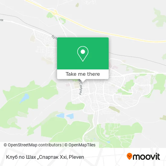 Карта Клуб по Шах „Спартак Ххі