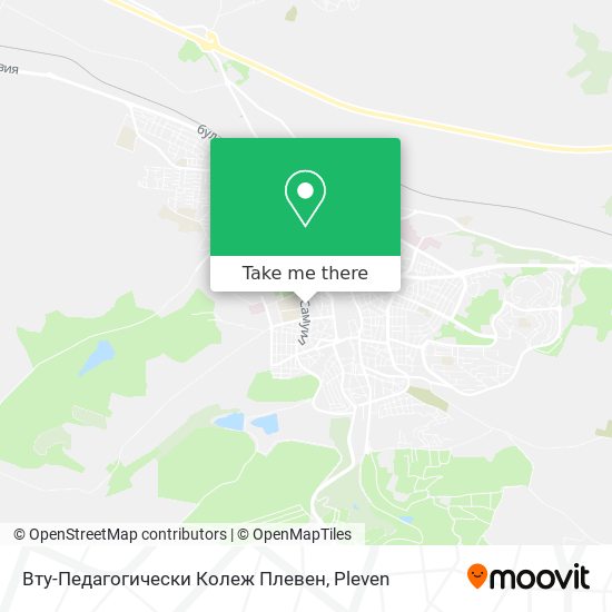 Вту-Педагогически Колеж Плевен map