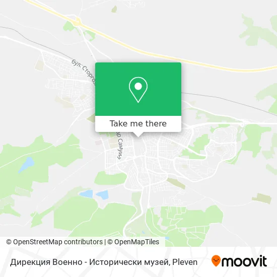 Карта Дирекция Военно - Исторически музей