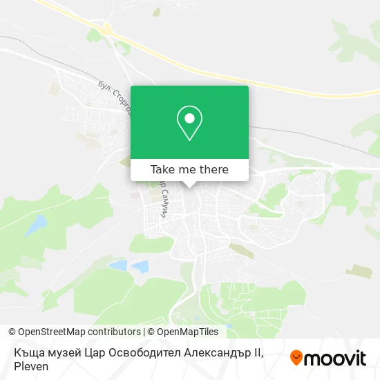Карта Къща музей Цар Освободител Александър II