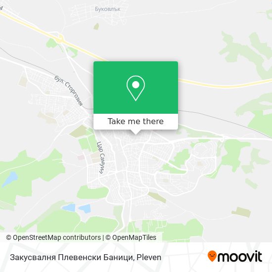 Закусвалня Плевенски Баници map