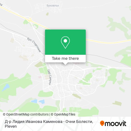 Д-р Лидия Иванова Каменова - Очни Болести map
