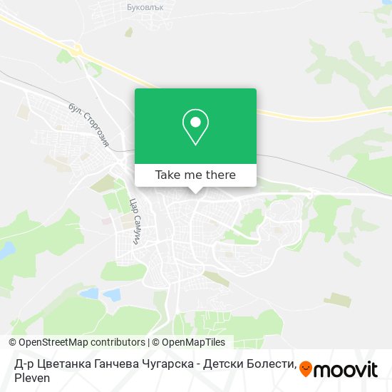Д-р Цветанка Ганчева Чугарска - Детски Болести map