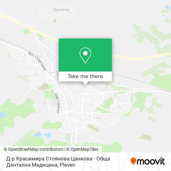 Карта Д-р Красимира Стоянова Цанкова - Обща Дентална Медицина