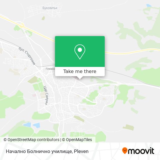 Начално Болнично училище map