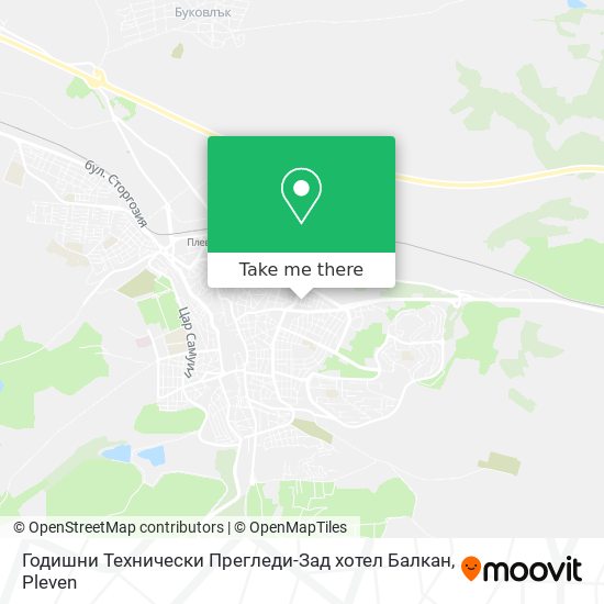 Карта Годишни Технически Прегледи-Зад хотел Балкан