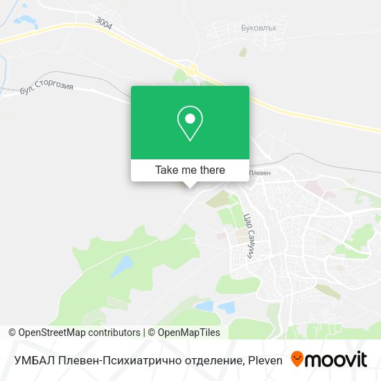 Карта УМБАЛ Плевен-Психиатрично отделение