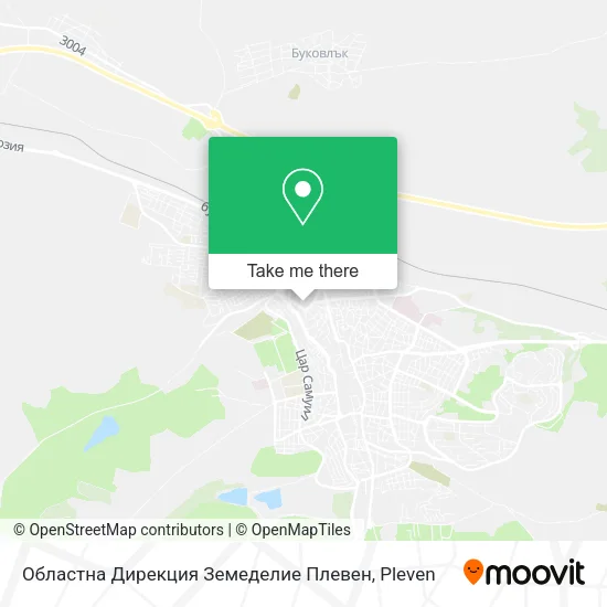 Карта Областна Дирекция Земеделие Плевен
