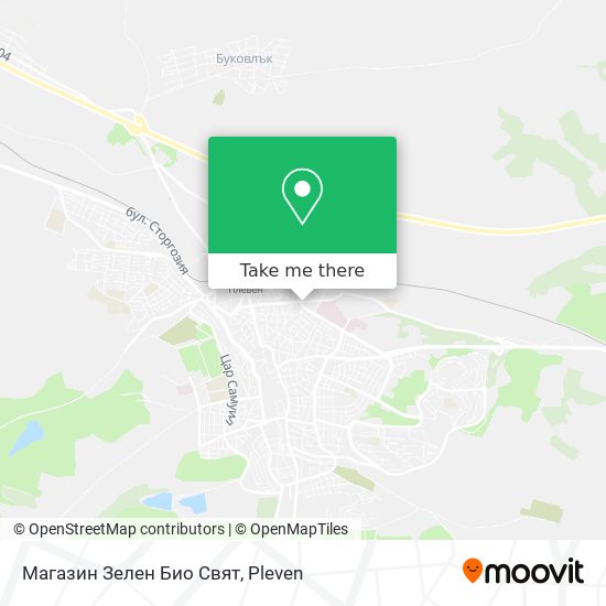 Магазин Зелен Био Свят map