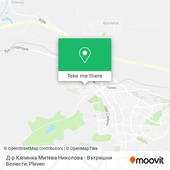 Д-р Капинка Митева Николова - Вътрешни Болести map