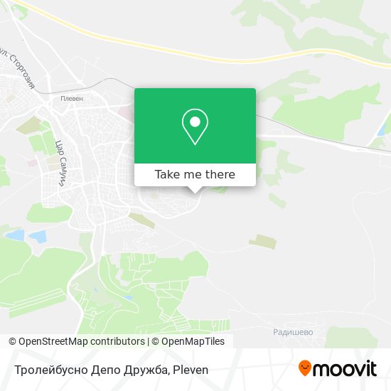Карта Тролейбусно Депо Дружба
