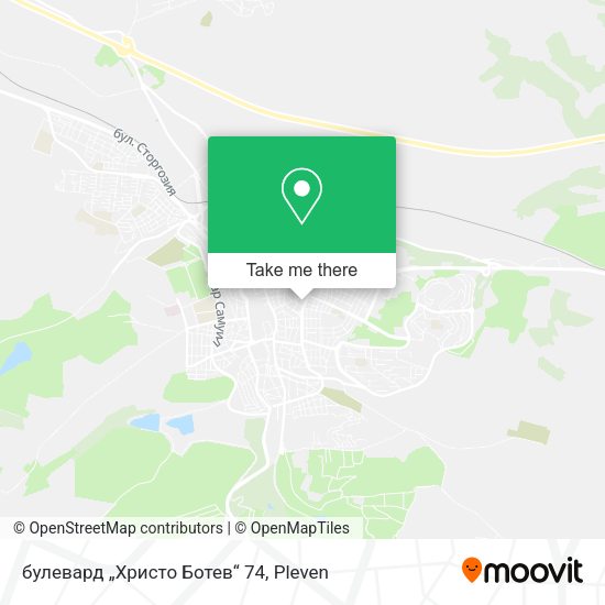 Карта булевард „Христо Ботев“ 74