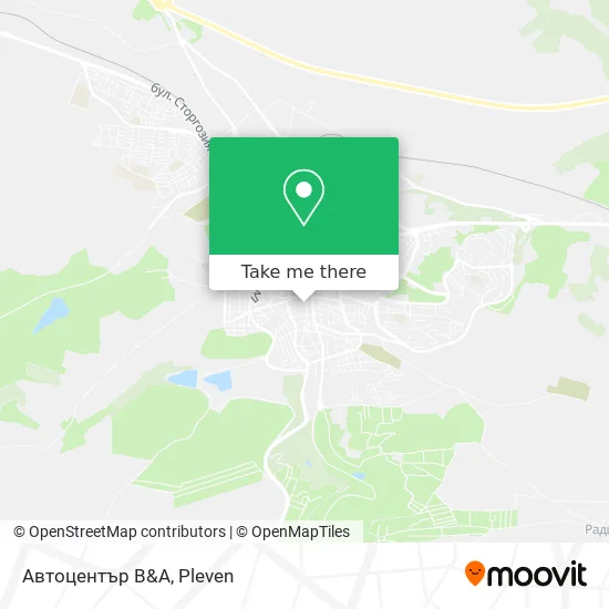 Карта Автоцентър B&A