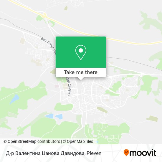 Карта Д-р Валентина Цанова Давидова